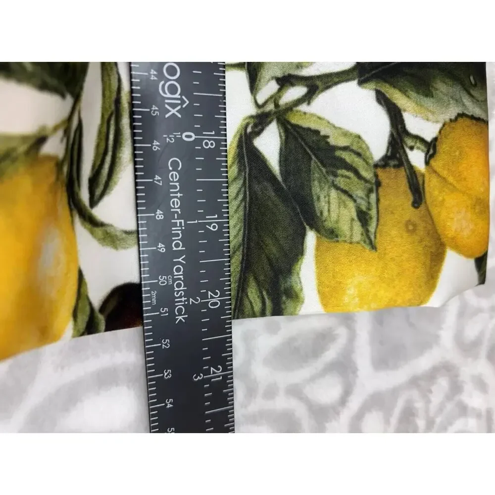 BYBLOS Baby Size 3 months Lemon Tropics Print Floral Designer Baby Dress Lined